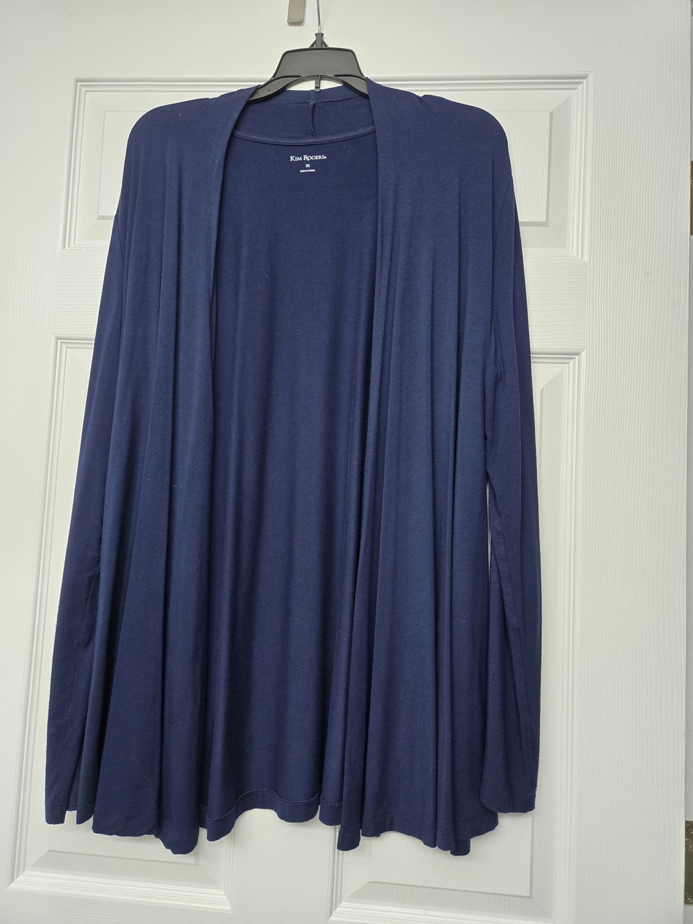 Knit Open-Front Cardigan Sweater - Blue